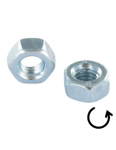 Tuerca hexagonal M10 paso izquierda clase 8 Acero cincado... 2