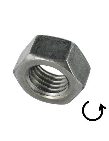 1 x Tuerca hexagonal M16 paso izquierda clase 8...