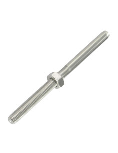Terminal tubular rosca interna paso izquierda Inoxidable...