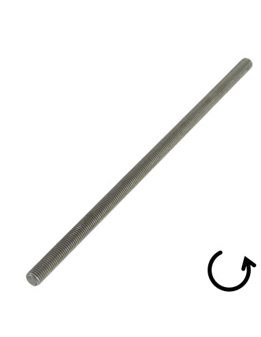 1 x Varilla roscada Acero bruto M10X295 paso...