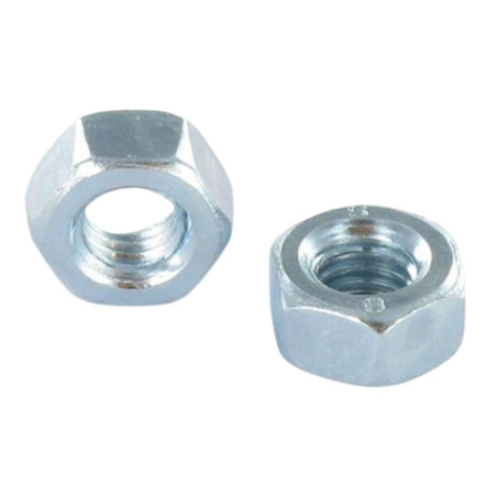 1 x Tuerca hexagonal M20 paso izquierda clase 8 Acero cincado blanco