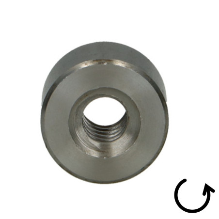 1 x Tuerca redondo cabeza redonda 24x5 trapezoidal Acero bruto