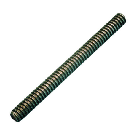 1 x Varilla roscada TR50X8 1 metro trapezoidal izquierda Acero bruto