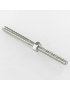 Terminal tubular rosca interna paso recta Inoxidable A4...