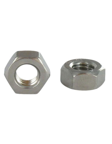 1 x Tuerca hexagonal baja hm/contratuerca paso...