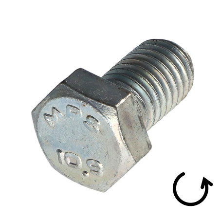1 x Tornillo metales cabeza hexagonal paso izquierda M4X16 clase 10.9 acero geométrico