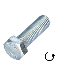 Tornillo metales cabeza hexagonal paso izquierda M12X30... 2