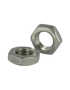 Tuerca hexagonal paso izquierda M8 Inoxidable A2