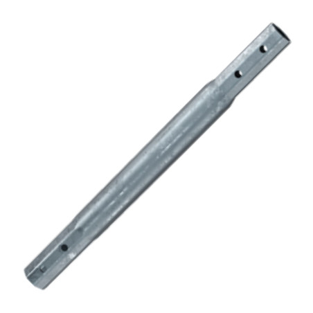 1 x Extensión para tornillos de cimentación 76X3.6X860 fuerte resistencia a la corrosión Acero galvanizado en caliente