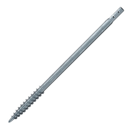 1 x Tornillo de cimentación 76X3.6X2000 fuerte resistencia a la corrosión Acero galvanizado en caliente