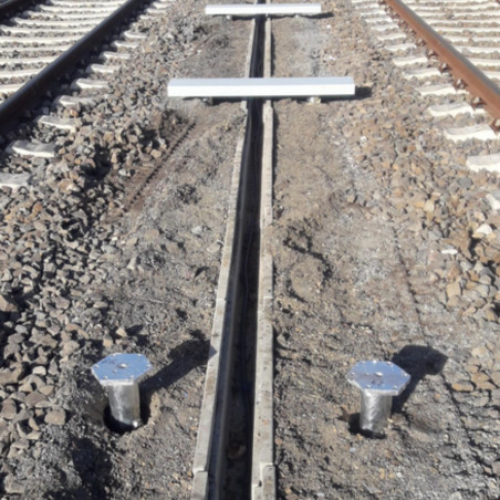 1 x Extensión para tornillos de cimentación 89X5X1500 fuerte resistencia a la corrosión Acero galvanizado en caliente