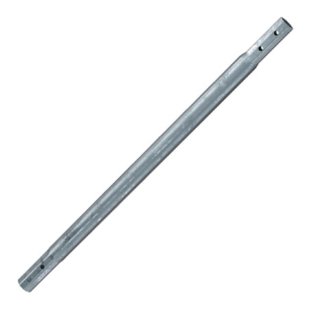 1 x Extensión para tornillos de cimentación 76X3.6X1500 fuerte resistencia a la corrosión Acero galvanizado en caliente