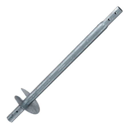 1 x Extensión para tornillos de cimentación 76X3.6X1500 fuerte resistencia a la corrosión Acero galvanizado en caliente