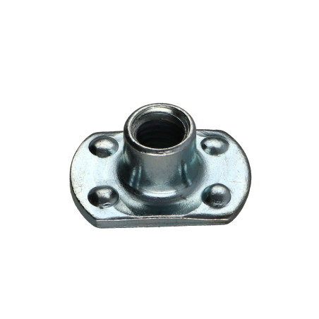 1 x Tuerca cilíndrica para soldar jefe interno M8 26X18 altura 11 Acero cincado blanco