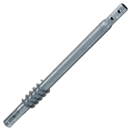 1 x Extensión para tornillos de cimentación 89X5X1500 fuerte resistencia a la corrosión Acero galvanizado en caliente