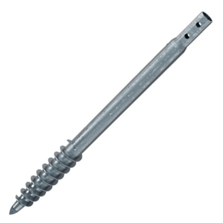1 x Tornillo de cimentación 89X5X1500 fuerte resistencia a la corrosión Acero galvanizado en caliente