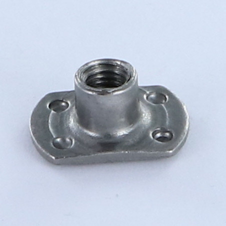 1 x Tuerca cilíndrica para soldar Jefe externo M6 19X11 altura 7.8 Acero bruto