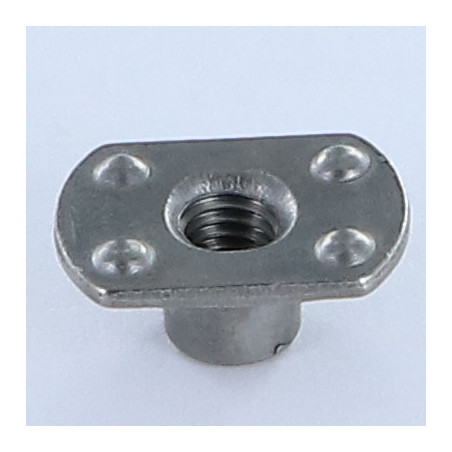 1 x Tuerca cilíndrica para soldar Jefe externo M6 19X11 altura 7.8 Acero bruto