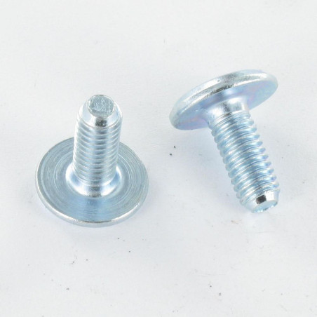 1 x Tornillo metales plano llave de 4 M6X80 Acero cincado blanco