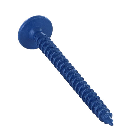 1 x Tornillo pernio 4.5X50 roscado total TORX T20 Acero cincado blanco LAQ RAL5010