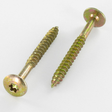 1 x Tornillo pernio 6X60 roscado en 43 TORX T30 diámetro de cabeza: 14 Bicromato