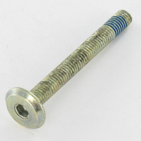 1 x Tornillo metales plano llave de 4 M6X40 Freno rosca Acero cincado blanco