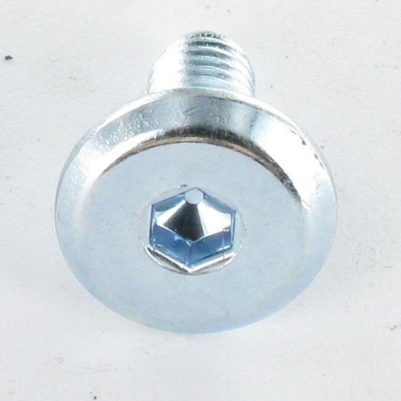 1 x Tornillo metales plano llave de 4 M6X20 Acero cincado blanco