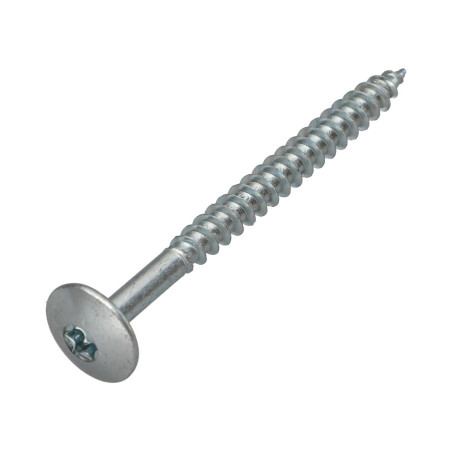 1 x Tornillo pernio 6X80 roscado parcial TORX T30 Acero cincado blanco
