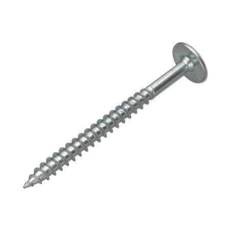 1 x Tornillo pernio 6X80 roscado parcial TORX T30 Acero cincado blanco