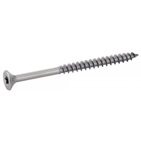 1 x Surtido de 1666 Tornillo madera aglomerado cabeza fresada/testa svasat Texas + Punta Inoxidable A4