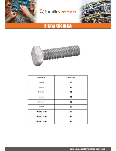 1 x Surtido de 570 Tornillo metales cabeza...