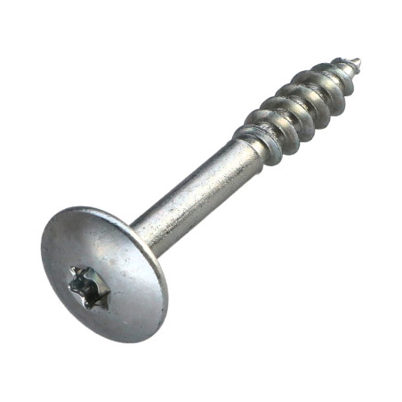 1 x Tornillo pernio 7X50 roscado en 23 TORX T30 Acero cincado blanco 200 Horas niebla salina sin óxido rojo