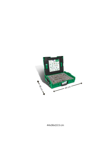 1 x Surtido de 1070 Spax cabeza fresada/testa...