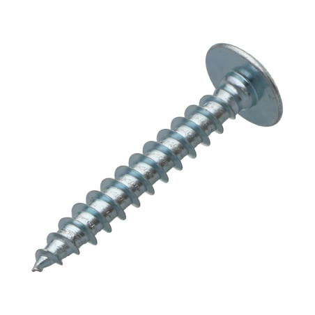 1 x Tornillo pernio 7X50 roscado parcial TORX T30 Acero cincado blanco