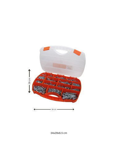 1 x Surtido de 1700 Tornillos para madera TEKOR...