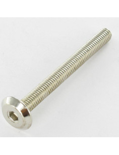 Tornillo metales plano llave de 4 M6X60 Acero niquelado
