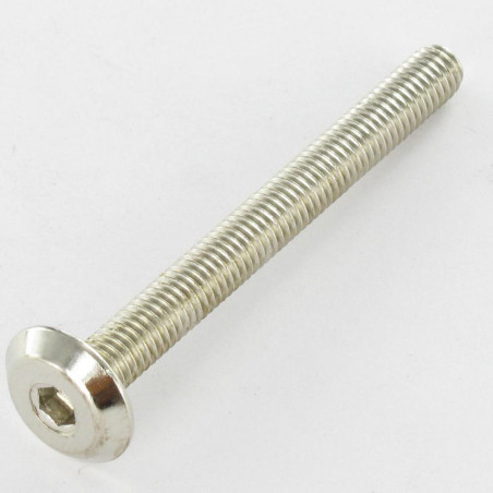 1 x Tornillo metales plano llave de 4 M6X60 Acero niquelado