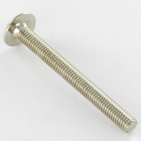 1 x Tornillo metales plano llave de 4 M6X60 Acero niquelado