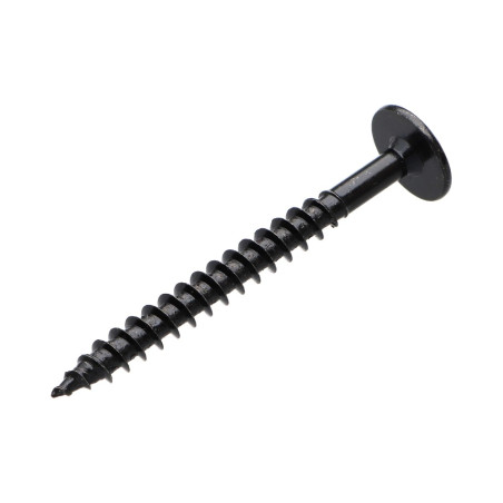 1 x Tornillo pernio 7X70 roscado parcial TORX T30 Acero cincado negro