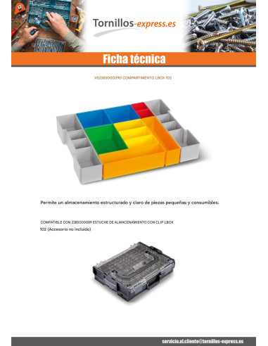 1 x COMPARTIMIENTO LBOX 102