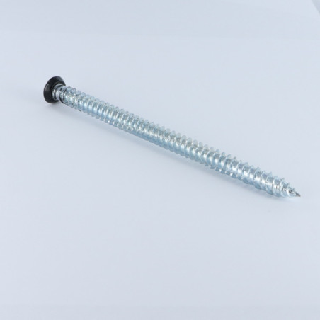 1 x Tornillo Hormigón cabeza fresada/testa svasat ROJO 7.5X120 TORX T30 Acero cincado blanco RAL9005 negro intenso