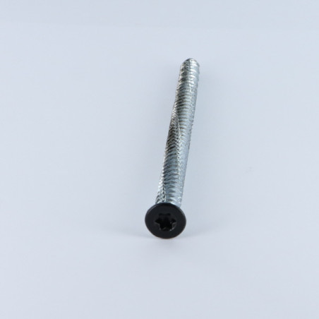 1 x Tornillo Hormigón cabeza fresada/testa svasat ROJO 7.5X120 TORX T30 Acero cincado blanco RAL9005 negro intenso