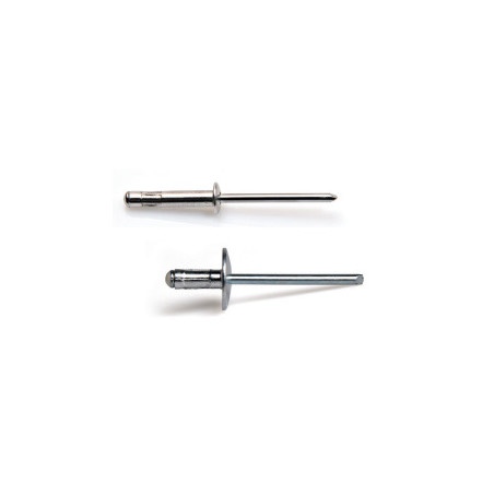 1 x Surtido de 500 Remaches ciegos Multigrip Aluminio Vástago acero DEGOMETAL