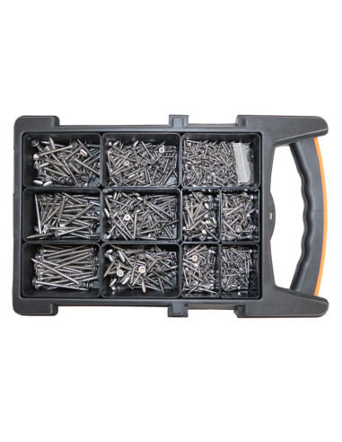 1 x Surtido de 1200 Tornillos para madera TEKOR...