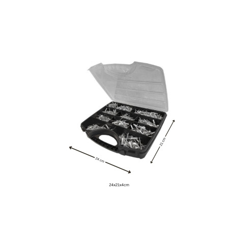 1 x Surtido de 500 Remaches ciegos Multigrip Aluminio Vástago acero DEGOMETAL