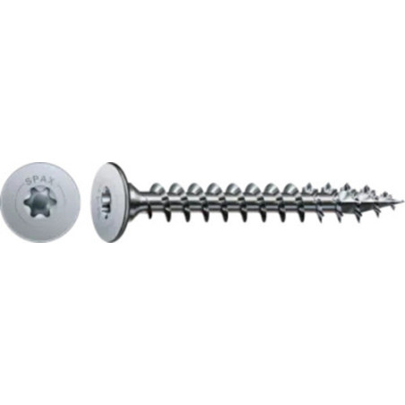 1 x Spax Tornillo madera cabeza plana 3.5X30 roscado total TORX T20 4CUT WIROX