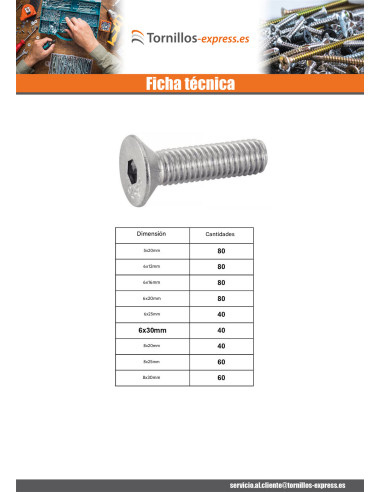 1 x Surtido de 1240 Tornillo metales FHC cabeza...