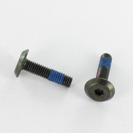 1 x Tornillo metales plano llave de 4 M6X53 Freno rosca Acero cincado negro