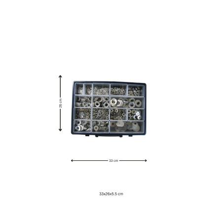 1 x Surtido de 1530 Arandela plano M L LL/ Grover Inoxidable A2