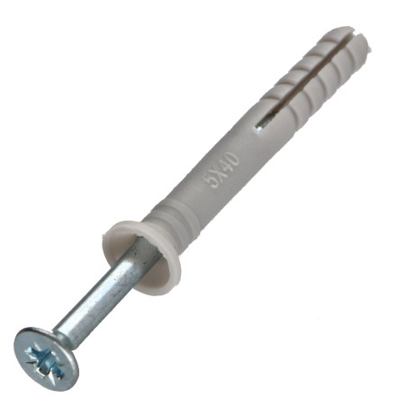 1 x Taco para clavar cabeza fresada/testa svasat 5X40 + Tornillos 3.5X45